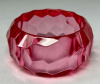 PO14 wide PONO rosy pink faceted lucite bangle